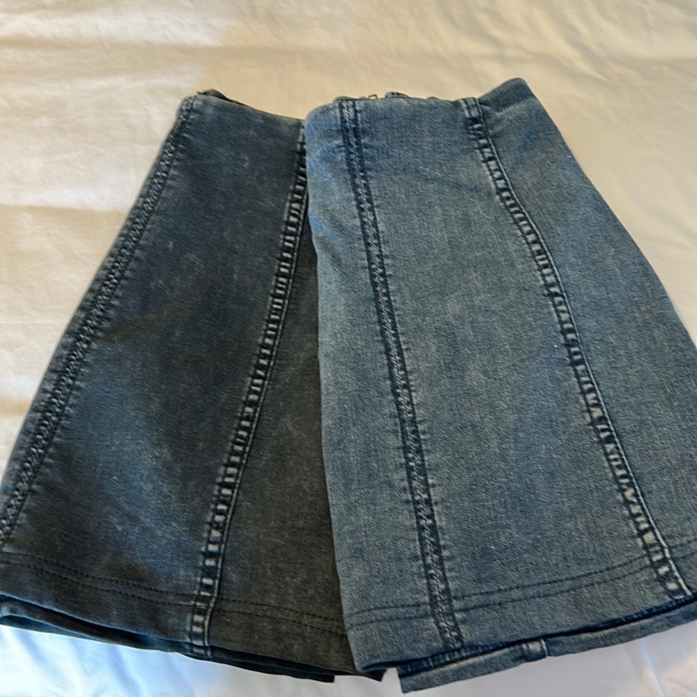Denim Free People Skirt
